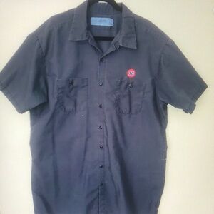 Men's Black Button-Up Shirt